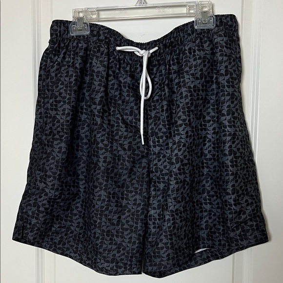 Speedo Men’s Black Grey Geometric Patterned Swim Shorts XL - Picture 1 of 8